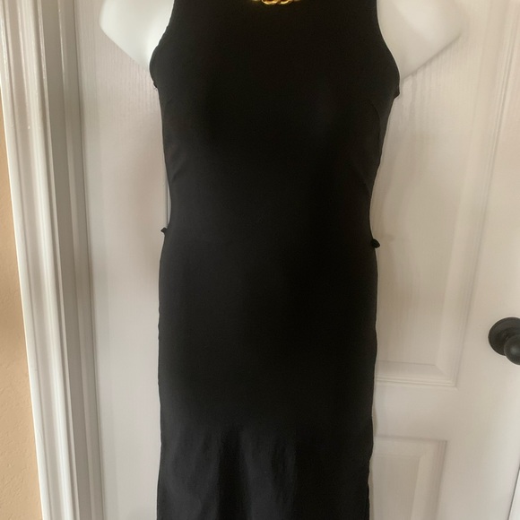 🎈Sleeveless turtleneck long dress in black. size Medium - Picture 9 of 15